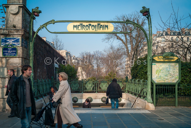 Art Nouveau;Denfert-Rochereau;Hector Guimard;Kaleidos;Kaleidos images;Metro;Metropolitain;Paris;Tarek Charara